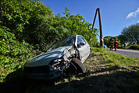 22-latek uderzył w latarnię na ul. Mazurskiej