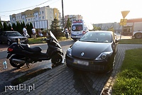 39-latek nie zapanował nad trójkołowcem i uderzył w auto