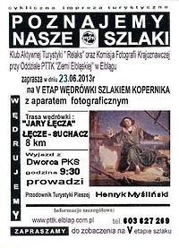 5. Wędrówka Szlakiem Kopernika z PTTK