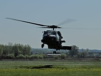 Amerykański śmigłowiec na elbląskim niebie