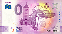 Banknot Zero Euro edycja elbląska