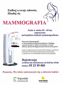 Bezpłatne badania mammograficzne