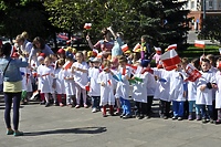 "Biało-czerwony" marsz przedszkolaków