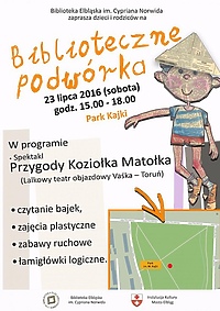 „Biblioteczne podwórko” w Parku Kajki