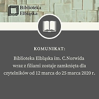 Biblioteka Elblaska zamknięta