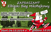 Bieg Mikołajkowy ulicami Elbląga