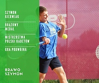 Brązowy medal Szymona! (tenis)