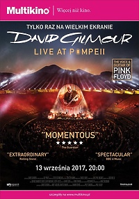 David Gilmour 13 września w Multikinie