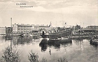 Dawno temu w Elblągu... w stoczni Schichaua doszło do wypadku