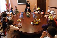 Dzieciaki z wizytą u prezydenta