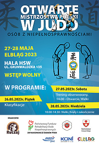 Elbląg gospodarzem mistrzostw Polski w judo osób niepełnosprawnych