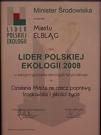 Elbląg „Liderem Polskiej Ekologii”
