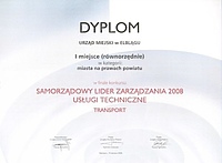 Elbląg podwójnym Liderem Zarządzania 2008