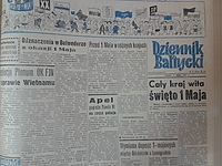 Elbląg przed świętem 1 Maja