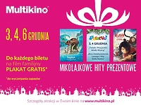 Filmowe Mikołajki w kinach sieci Multikino