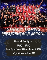 Otwarty trening reprezentacji Japonii w siatkówce