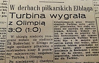 Rok pełen piłkarskich dramatów  (Śladami historii elbląskiego sportu)