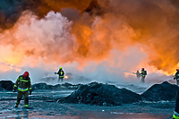 Gigantyczny pożar w Gronowie Górnym. Sytuacja jest już opanowana  (aktualizacja)