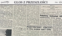 Postawienie ławek i urządzenie bufetu nie powinny sprawiać miastu poważniejszych trudności (Głos z przeszłości, odc. 121)