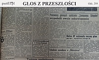 „Nowe normy czynszu mieszkaniowego” (Głos z przeszłości, odc. 218)