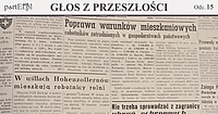 "Rodziny robotnicze mieszkają w pięknych domach"(Głos z przeszłości, odc. 15)