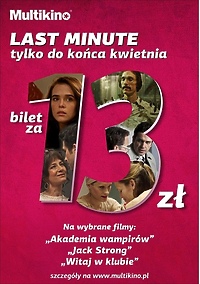 Gorące tytuły  za 13 zł w Multikinie