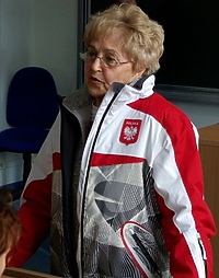 Helena Pilejczyk zachęca studentów do uprawiania sportu