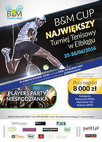 Już weekend największy turniej tenisowy w Elblągu