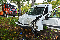 Kierująca renault uderzyła w drzewo