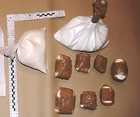 Kilogram amfetaminy w wersalce