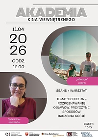 Kino Światowid zaprasza na trzecie spotkanie w ramach nowego cyklu Akademia Kina Wewnętrznego