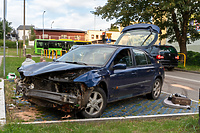 Kolizja na Brzeskiej. Sprawca nie miał prawa jazdy