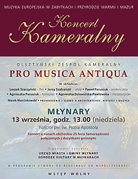 Koncert muzyki kameralnej w Młynarach