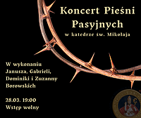 Koncert pieśni pasyjnych w katedrze św. Mikołaja