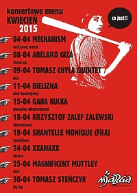 Koncertowy kwiecień w Mjazzdze