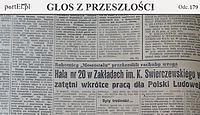 "Koniecznie przyspieszyć montaż tej hali" (Głos z przeszłości, odc. 179)