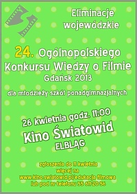 Konkurs Wiedzy o Filmie - ostatnia szansa na zgłoszenia