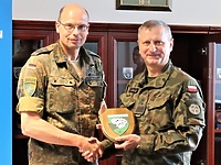 Wizyta dowódców grupy bojowej stacjonującej na Litwie