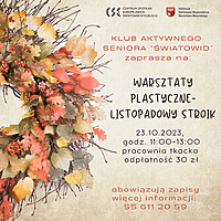 Listopadowy stroik DIY