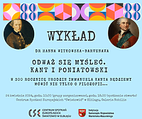 Odważ się myśleć - wykład w 300. rocznicę urodzin Immanuela Kanta