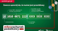 Mikrorachunek podatkowy od 1 stycznia