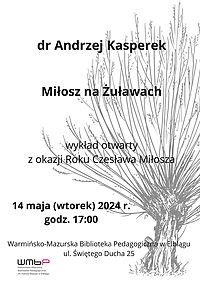 Miłosz na Żuławach w WMBP