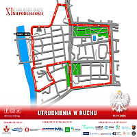 XI Elbląski Bieg Niepodległości - utrudnienia w ruchu