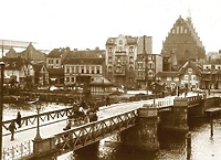 Dawno temu w Elblągu... ukradziono koszyk na moście