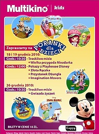 Multikino: Grudniowe poranki dla dzieci