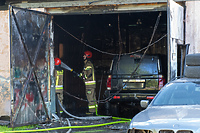 Na Łęczyckiej płonął warsztat