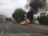Na Ogólnej spłonął samochód