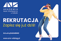 Nadal możesz zapisać się na bezpłatne studia w ANS w Elblągu!