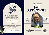 Wspomnienie o profesorze Janie Ratkowskim