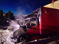 Nocny pożar w Braniewie